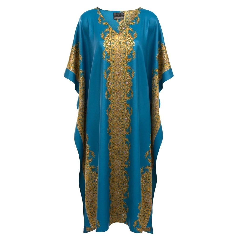 Turquoise Kaftan - Plus/OS